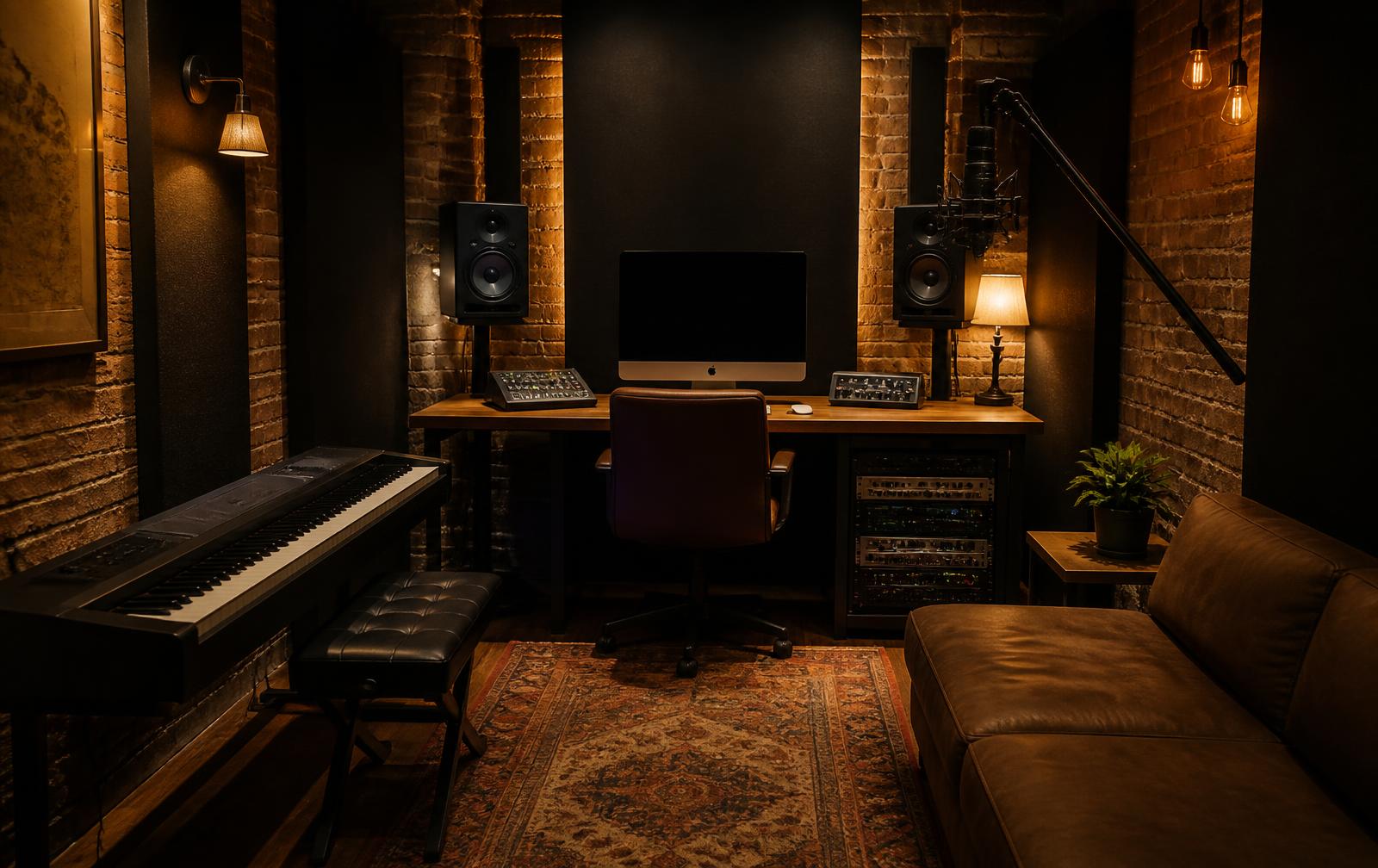 A premium, acoustically treated teaching studio at Viva Music Academy